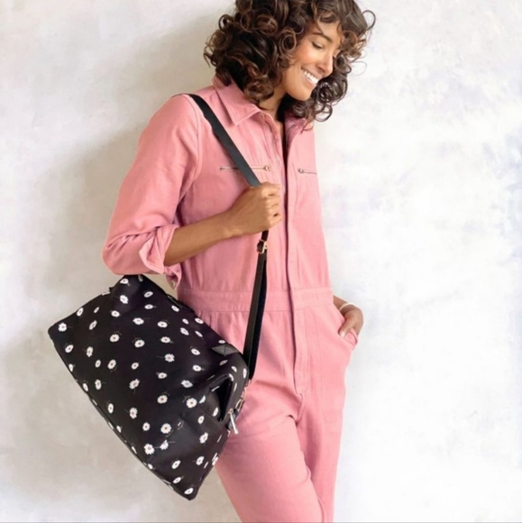 Alice + Olivia by Stacey Bendet Daisy Print Weekender Travel Duffle Bag - Picture 2 of 11